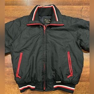 Yamaha Maxim Wear Vintage Women’s Snowmobile Jacket Red Black Bomber Size Medium